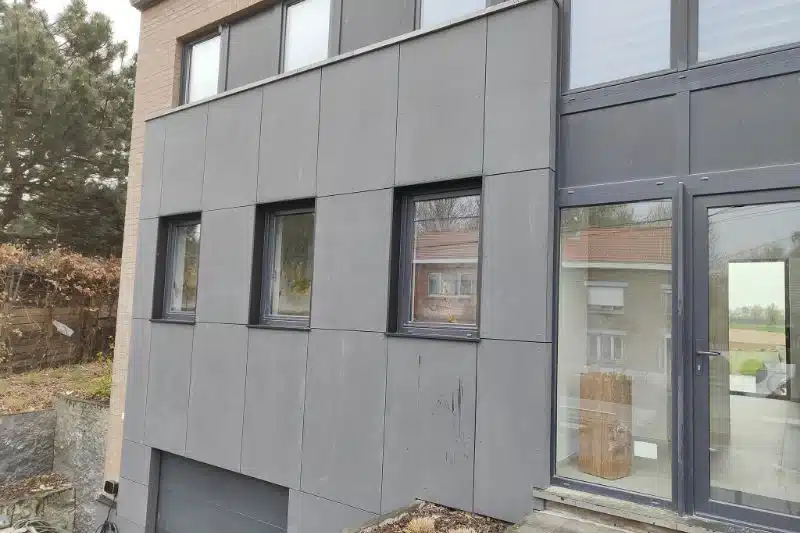 Bardage fibres-ciment — Equitone Tectiva TE85 Graphite, par LS Menuiserie