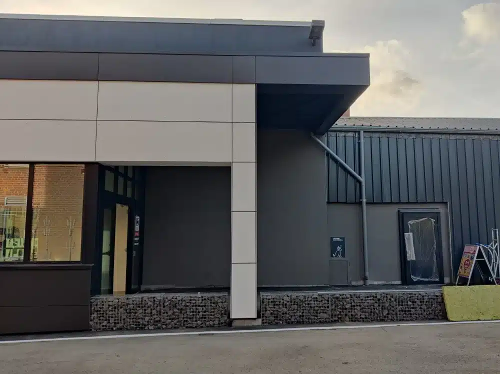 Bardage Equitone — Delhaize Flémalle