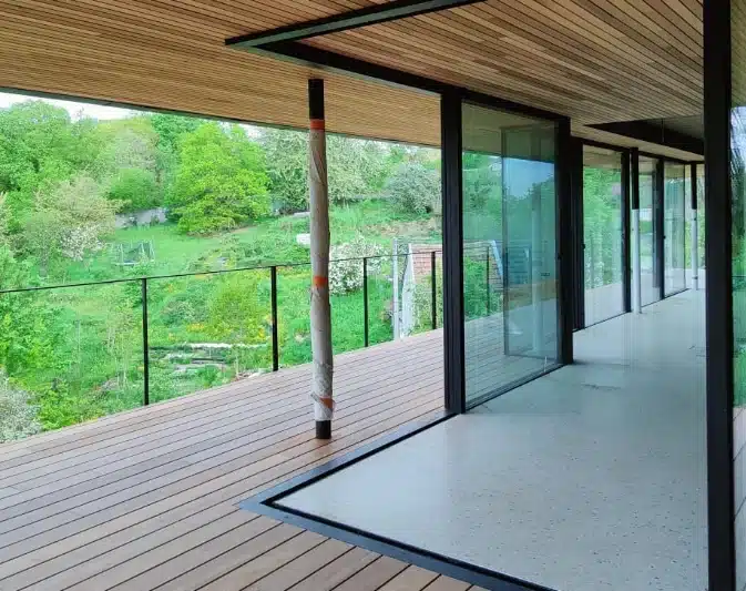 Terrasse afzelia bardage cedre