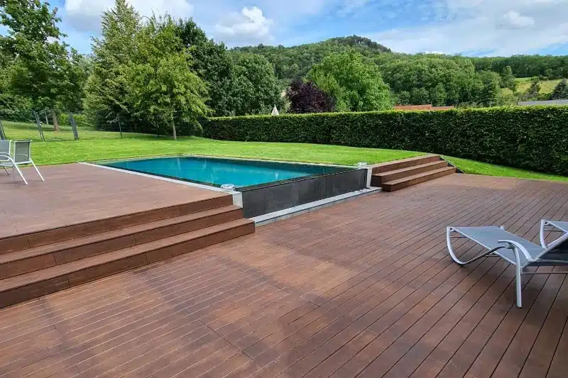 Terrasse bambou