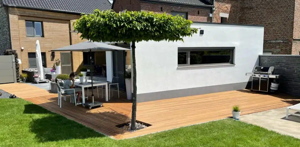 Terrasse bois en ipe grad particulier